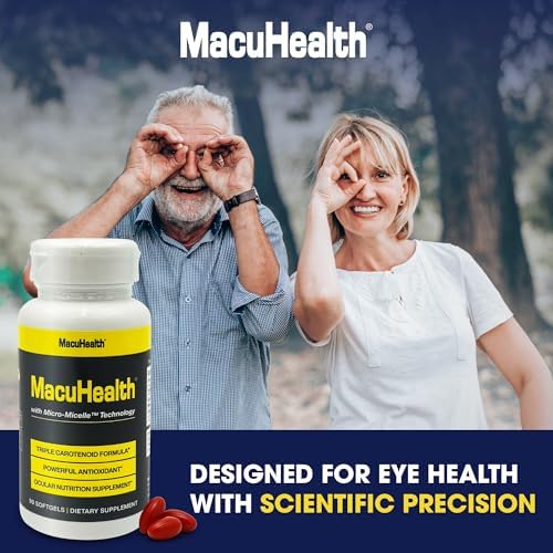 MacuHealth Fórmula Triple de Carotenoides - Vitaminas para los Ojos para Adultos - 90 Softgels, Suministro para 3 Meses - Soporte Avanzado para la - imagen 7