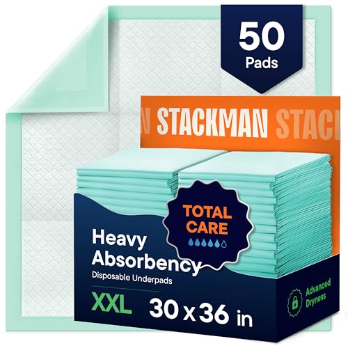 Almohadillas Desechables Chucks 30x36 [Paquete de 50] - Protectores Absorbentes para Incontinencia, Extra Grandes para Niños, Adultos y Ancianos | - imagen 1