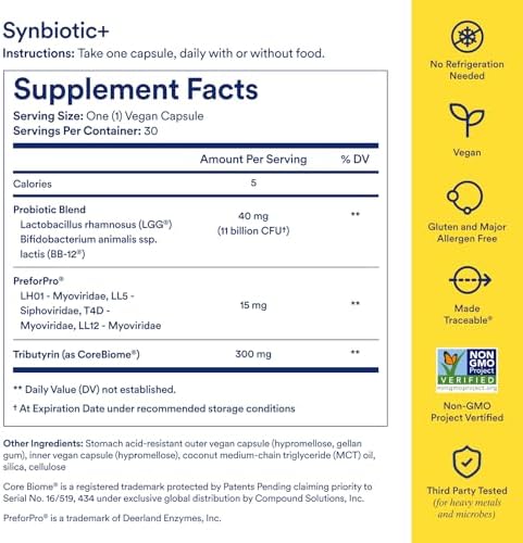 Ritual Synbiotic - Probiótico, Prebiótico y Postbiótico 3 en 1 para Hombres y Mujeres - Apoya la Salud Digestiva y el Bienestar Intestinal - Vegano - - imagen 5