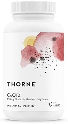 THORNE - Suplemento de CoQ10 100mg - Ubiquinona de Absorción Óptima - Apoya la Salud Cardiaca, Función Cerebral y Energía Celular - 60 Cápsulas - imagen 1