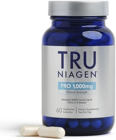 Suplemento Patente TRU NIAGEN de NAD+ para Energía Celular | Ribósido de Nicotinamida (NR) | Porciones de 30-1000mg (2x500mg, Toma 2 Diarias) - imagen 5