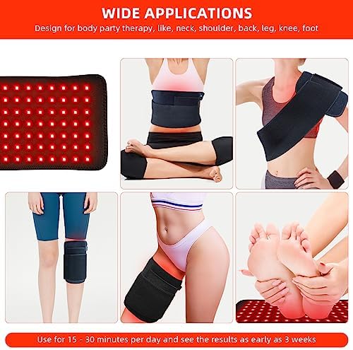 Funda Calentadora de Luz Infrarroja Roja para Cuerpo, Espalda, Rodillas, Hombros y Manos, 660nm 850nm, Portátil, 3 Chips en 1, Regalo para Hombres y - imagen 2