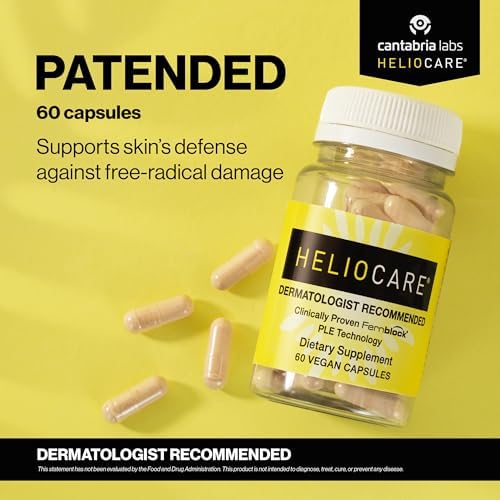 Suplemento Dietético Heliocare para el Cuidado de la Piel: 240mg de Extracto de Polypodium Leucotomos - 60 Cápsulas Veganas con Fórmula Rica en - imagen 2