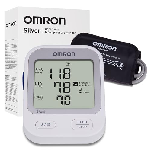 Monitor de Presión Arterial OMRON Silver para Uso en Casa con Manguito para Brazo - Marca #1 Recomendada por Médicos y Farmacéuticos - Validado - imagen 6
