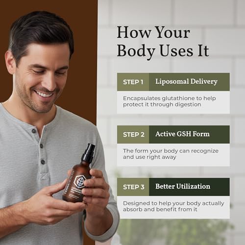 Terra Health Essentials - Glutatión Liposomal - Apoya la Inmunidad, Piel, Cabello y Envejecimiento Saludable - Suplemento de Glutatión de Máxima - imagen 6