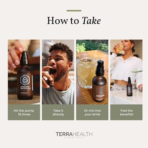 Terra Health Essentials - Glutatión Liposomal - Apoya la Inmunidad, Piel, Cabello y Envejecimiento Saludable - Suplemento de Glutatión de Máxima - imagen 8