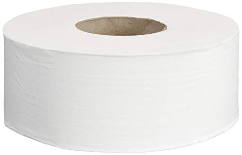 Papel Higiénico Jumbo Blanco de 2 Capas Commercial, 9 in, Seguro para Fosas Sépticas, Compatible con Dispensadores Universales, Certificado FSC, 1000 - imagen 2