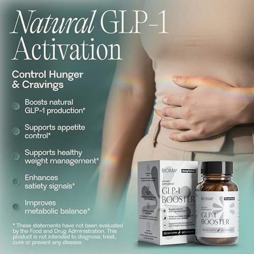 Suplemento BIOMA GLP-1 Booster - Control Natural del Apetito con Probióticos, Prebióticos y Postbióticos - Apoyo para el Manejo de Peso y Saciedad - imagen 2