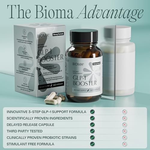 Suplemento BIOMA GLP-1 Booster - Control Natural del Apetito con Probióticos, Prebióticos y Postbióticos - Apoyo para el Manejo de Peso y Saciedad - imagen 6