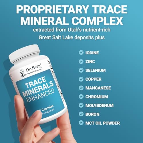 Complejo Mejorado de Minerales Traza Dr. Berg - 70+ Minerales, Incluye 10 mg de Zinc - Suplemento Dietético - 60 Cápsulas - imagen 6