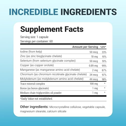 Complejo Mejorado de Minerales Traza Dr. Berg - 70+ Minerales, Incluye 10 mg de Zinc - Suplemento Dietético - 60 Cápsulas - imagen 7