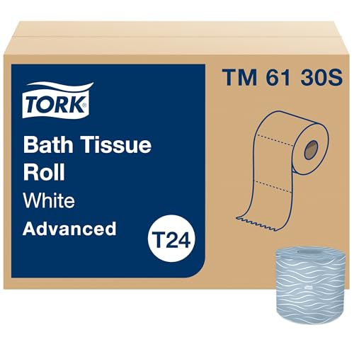 Rollo de Papel Higiénico Tork Avanzado 2 capas, Biodegradable 4x3.75, 500 hojas/rollo, 48 rollos/caja, TM6130S - imagen 4