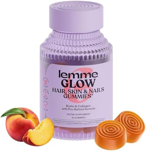 Gomitas Lemme Glow de Colágeno para Cabello Fuerte, Uñas Resistentes y Piel Saludable, con Multi-Colágeno, Biotina, Minerales y Vitaminas, Sabor - imagen 1