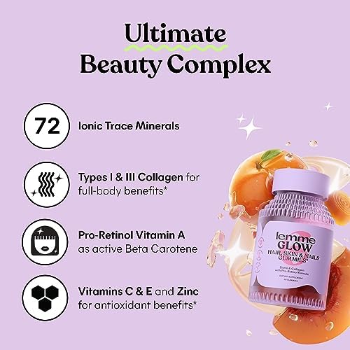 Gomitas Lemme Glow de Colágeno para Cabello Fuerte, Uñas Resistentes y Piel Saludable, con Multi-Colágeno, Biotina, Minerales y Vitaminas, Sabor - imagen 4