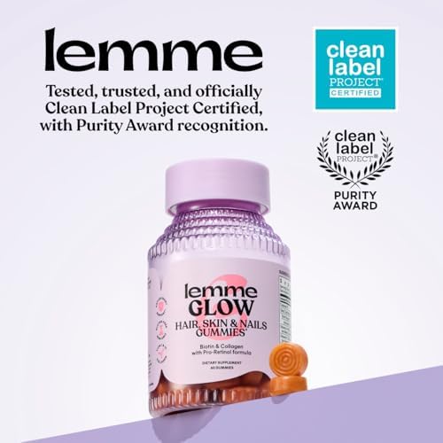 Gomitas Lemme Glow de Colágeno para Cabello Fuerte, Uñas Resistentes y Piel Saludable, con Multi-Colágeno, Biotina, Minerales y Vitaminas, Sabor - imagen 5