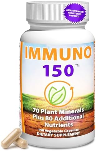 Immuno 150, Suplemento de Soporte Inmunológico, 70 Minerales Vegetales, 13 Vitaminas Esenciales y 68 Nutrientes Adicionales - 150 Cápsulas Vegetales - imagen 1