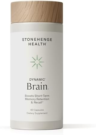 Stonehenge Health Dynamic Brain – Fórmula Nootrópica BacoMind® con Bacopa – Memoria, Recuerdo y Retención, Fosfatidilserina, Huperzina A, DHA y - imagen 1