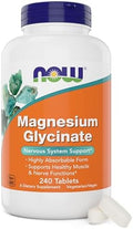 Now Foods Magnesio Glicinato, 240 Tabletas - Apoya la Salud Muscular y Nerviosa - No OGM - imagen 1