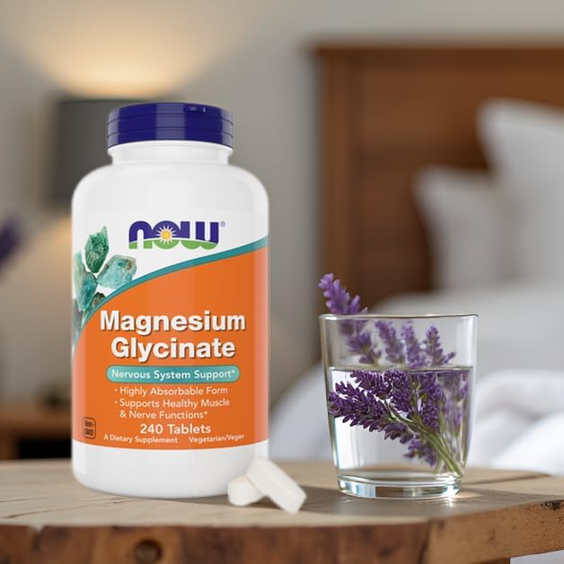 Now Foods Magnesio Glicinato, 240 Tabletas - Apoya la Salud Muscular y Nerviosa - No OGM - imagen 5