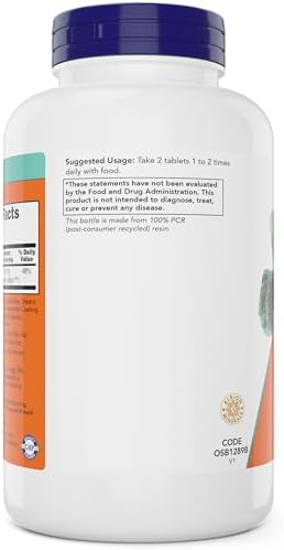 Now Foods Magnesio Glicinato, 240 Tabletas - Apoya la Salud Muscular y Nerviosa - No OGM - imagen 8