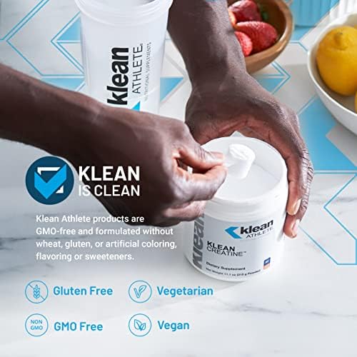 Klean Athlete Klean Creatine - Apoya la Fuerza Muscular, Rendimiento y Recuperación - Certificado NSF para Deporte - 11.1 Onzas - Sin Sabor - imagen 3