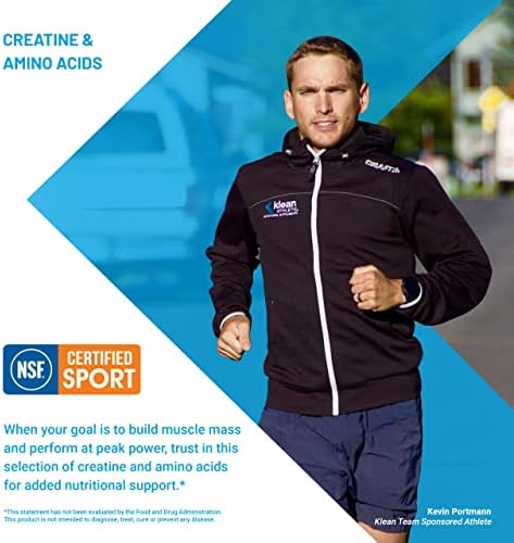 Klean Athlete Klean Creatine - Apoya la Fuerza Muscular, Rendimiento y Recuperación - Certificado NSF para Deporte - 11.1 Onzas - Sin Sabor - imagen 5