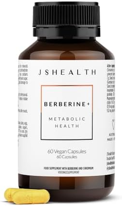Suplemento de Berberina JSHealth con Berbevis para Apoyo Metabólico. Mayor Potencia para Azúcar en Sangre Normal y Composición Corporal. Por la - imagen 1