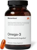 Aceite de Pescado Omega-3 Momentous - Suplemento de EPA y DHA de Alta Potencia para Hombres y Mujeres - Apoya la Salud del Corazón, Articulaciones y - imagen 1