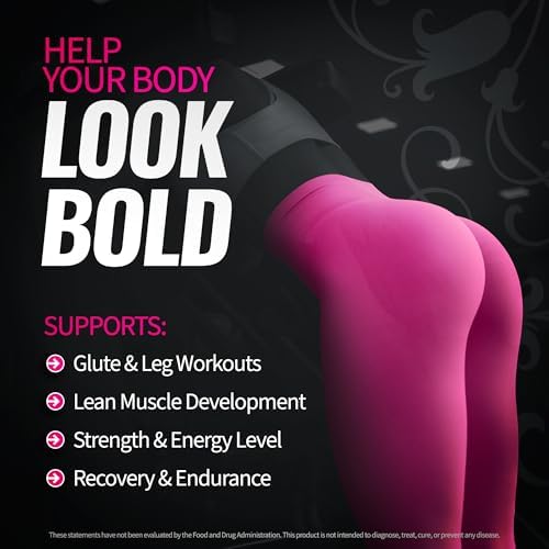 Bold Buns Creatine para Mujeres – Suplemento con Colágeno y BCAA – Apoya el Desarrollo Muscular, Recuperación Post-Entreno, Elasticidad de la Piel, - imagen 2