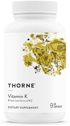 THORNE - Suplemento de Vitamina K - Vitaminas K1 y K2 (MK-4 y MK-7) - 60 Cápsulas - Apoya Huesos Fuertes - Ingredientes Estudiados Clínicamente - - imagen 1