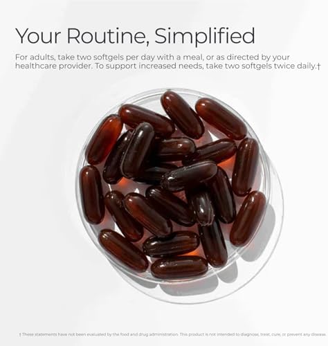 Suplemento Livingood Daily Omega 3 6 9 con Cúrcuma y Curcumina, 60 Cápsulas Blandas - Aceite de Pescado Omega 3 para Hombres y Mujeres - Salud - imagen 4