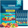 Paquetes de Electrolitos en Polvo OZENKE, 30 Stickers Sin Azúcar, Mezcla de Bebida Hidratante para Viajes, 6 Sabores para Hidratación Rápida - imagen 1