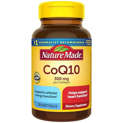 Nature Made CoQ10 300mg en 3 Softgels, Suplemento para la Salud del Corazón y Antioxidante, 120 Softgels, Suministro para 40 Días - imagen 2