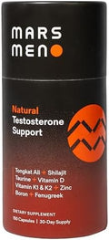 MARS MEN Aumentador de Testosterona Natural para Hombres - Suplemento Premium con Tongkat Ali, Fenogreco, Shilajit y Boro - Apoyo Masculino - Libido, - imagen 1