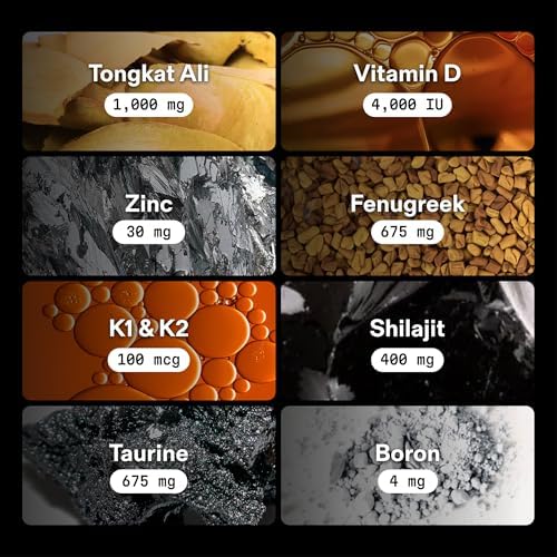 MARS MEN Aumentador de Testosterona Natural para Hombres - Suplemento Premium con Tongkat Ali, Fenogreco, Shilajit y Boro - Apoyo Masculino - Libido, - imagen 4