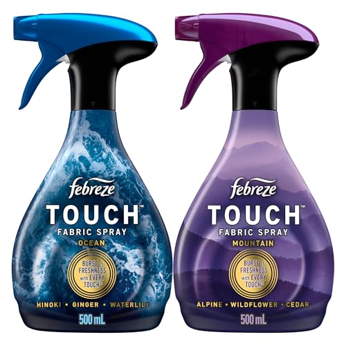 Spray de Tela Febreze Touch, Ambientador Refrescante de Tela, Spray para Sofás y Ropa de Cama, Alternativa a Sneaker Balls, Aroma Oceánico y - imagen 4