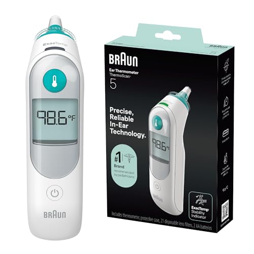 Termómetro Digital Braun ThermoScan 5 para Oído, con Pantalla Digital y Indicador de Estabilidad ExacTemp, Precisión Profesional, Recomendado por - imagen 5
