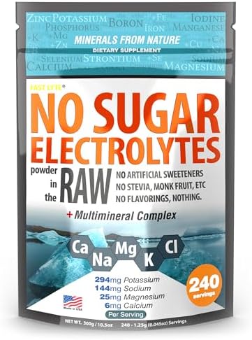 Polvo de Electrolitos FAST LYTE Sin Azúcar | Mezcla en Café, Sopa, Jugo, Agua, Smoothies, Caldo | Sin Edulcorantes ni Saborizantes | Keto y Sin - imagen 1