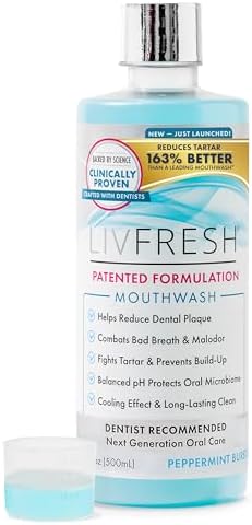 Enjuague Bucal LIVFRESH, Clínicamente Comprobado, 163% Mejor Control de Sarro, 114% Mejor Salud de Encías, 72% Menos Placa, 38% Menos Mal Aliento, - imagen 1