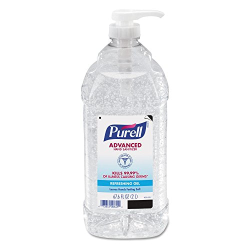 Gel Antibacterial Purell Advanced, Aroma Fresco, Botella de 2 Litros con Dispensador 9625-04 (Paquete de 4) - imagen 1