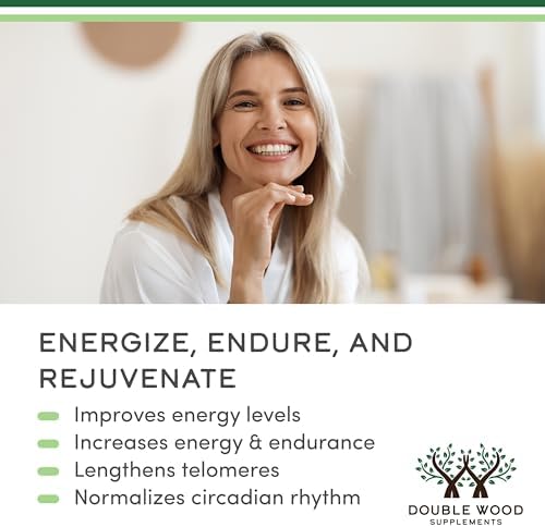Suplementos Double Wood NAD+ Antienvejecimiento y Regeneración Celular | 500mg de NAD Plus 95% Puro por Porción, Suministro para 30 Días | Similar a - imagen 4