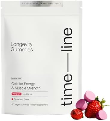 Gomitas de Suplemento Mitopure Urolithin A - Apoyo Clínicamente Comprobado para la Energía Celular, Fuerza Muscular y Longevidad en el Envejecimiento - imagen 1
