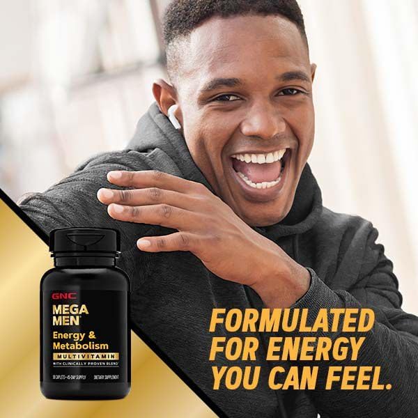 GNC Mega Men Multivitamínico Energía y Metabolismo para Hombres | Antioxidantes y Aumento de Quema de Calorías | 180 Cápsulas - imagen 8