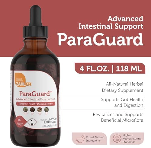 Zahler - ParaGuard Gotas Líquidas - Suplemento para la Salud Digestiva - Con Ajenjo, Ajo, Semilla de Calabaza, Clavo y Más - Apoyo Natural para - imagen 3