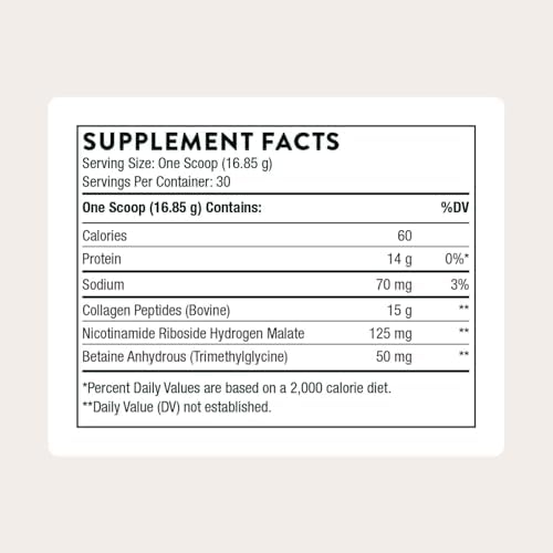THORNE - Collagen Fit - Polvo de Péptidos de Colágeno Sin Sabor con Nicotinamida Ribósido - 15g de Péptidos de Colágeno y 14g de Proteína por Porción - imagen 2