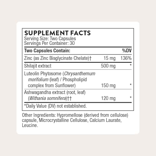 THORNE - Suplemento Avanzado de Soporte de Testosterona - Salud Masculina - Niveles Saludables de Testosterona & Fatiga Muscular - Con Ashwagandha, - imagen 2
