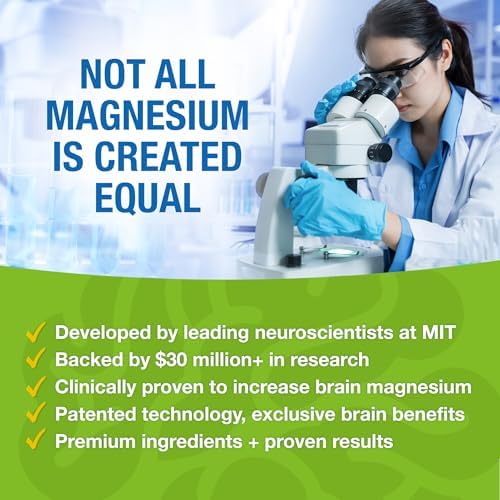 Magtein - Suplemento de Magnesio L-Treonato, Fórmula para Memoria, Concentración, Sueño y Salud Cerebral, 60 Cápsulas Veganas - imagen 5