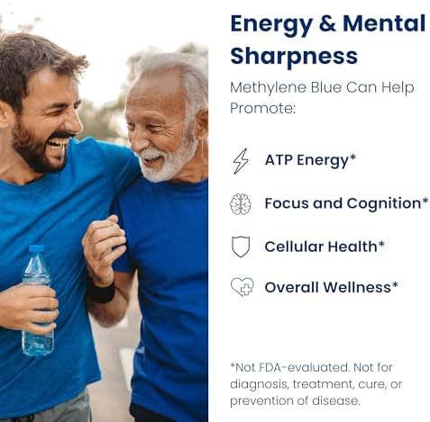 Cápsulas de Methylene Blue Nutricel - Suplemento de Grado Farmacéutico - Hecho en EE.UU. - 12mg (Grado USP) con Vitamina C Ester para Mejor Absorción - imagen 7