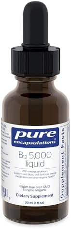 Pure Encapsulations B12 5,000 Líquido - Suplemento de Methylcobalamina para Energía, Salud Nerviosa, Función Cognitiva y Células Sanguíneas - 1 Fl Oz - imagen 1