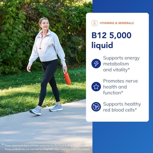 Pure Encapsulations B12 5,000 Líquido - Suplemento de Methylcobalamina para Energía, Salud Nerviosa, Función Cognitiva y Células Sanguíneas - 1 Fl Oz - imagen 3